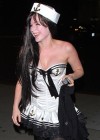 Avril Lavigne In Hot Sailor Costume at BOA Steakhouse in Beverly Hills